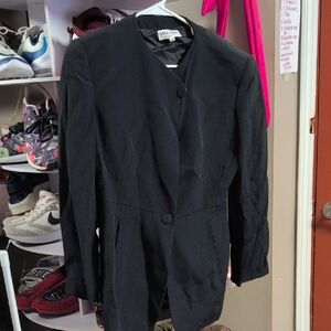 Giorgio Armani Black Women's Blazer And Skirt Set